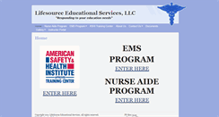 Desktop Screenshot of lifesource-edu.com